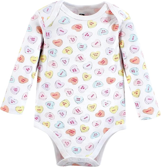 Hudson Baby Baby Girls' Cotton Long-sleeve Bodysuits 3-pack - Image 4