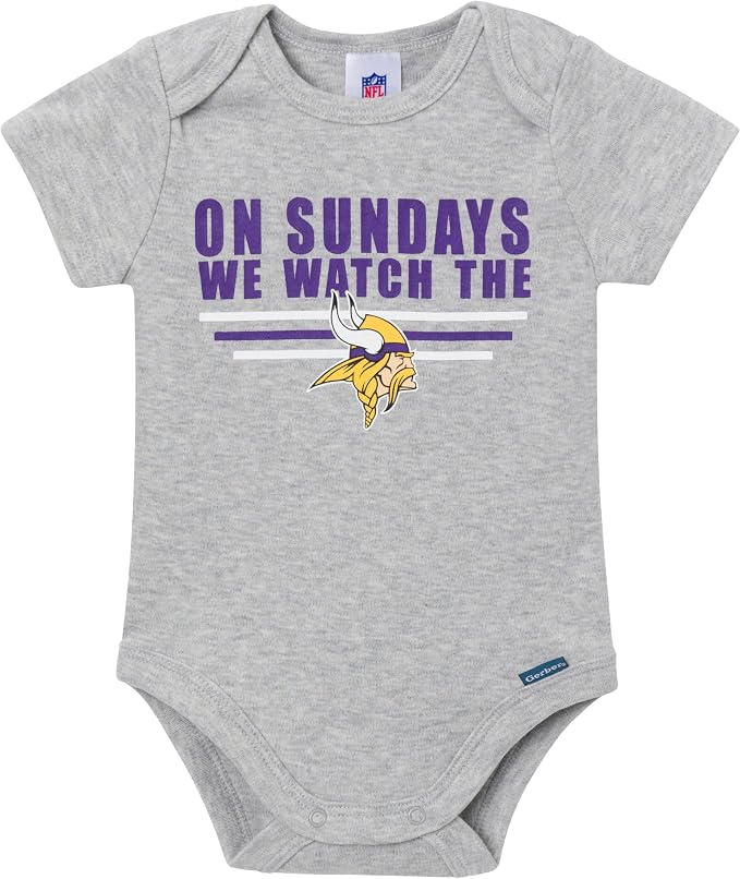Gerber NFL Baby Boys 3-Pack Onesie Bodysuit - Image 4