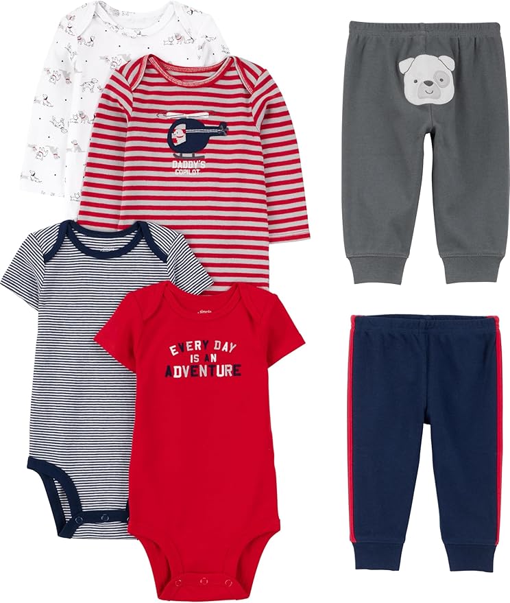 Simple Joys by Carter's Baby 6-piece Bodysuits and Pants Set by SimpleJoysbyCarters