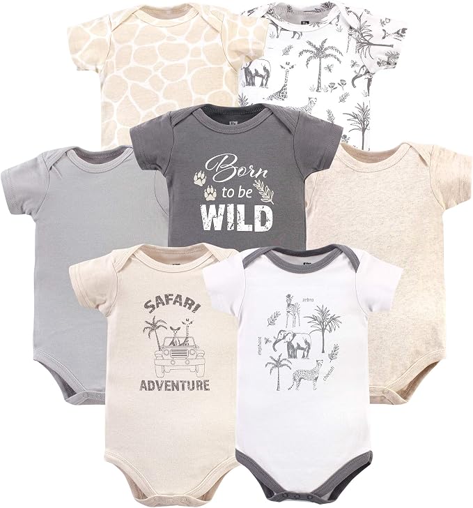 Hudson Baby Baby Boys' Cotton Bodysuits 7-pack by HudsonBaby