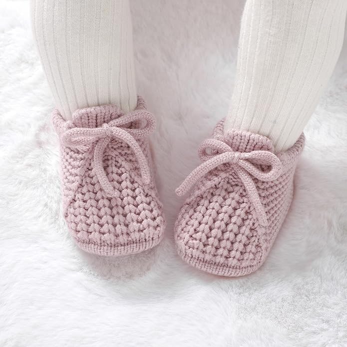 Baby Booties Newborn Baby First Shoes | Cozy Warm Knit Soft Booties - Image 4