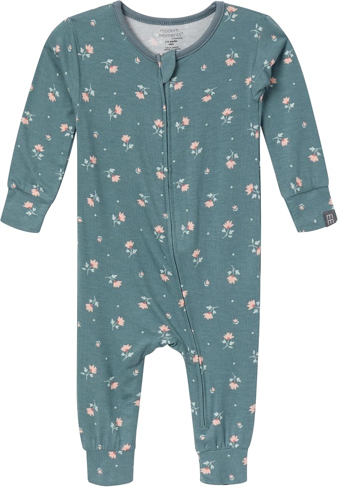 Modern Moments by Gerber Baby Viscose 2-pack Footless Tight Fitting Pajamas - Image 4