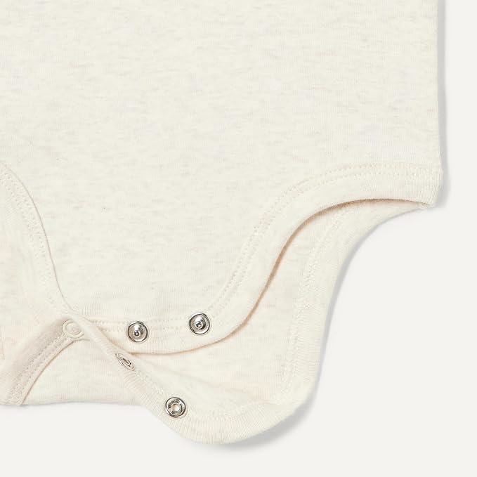 Amazon Essentials Unisex Babies' Short Sleeve Henley Bodysuit - Image 5