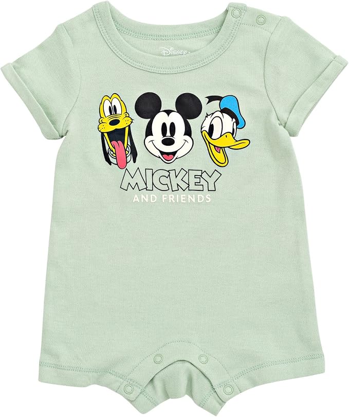 Disney Baby Boys' 2-Piece Romper and Bucket Hat Set Newborn to Infant - Image 3