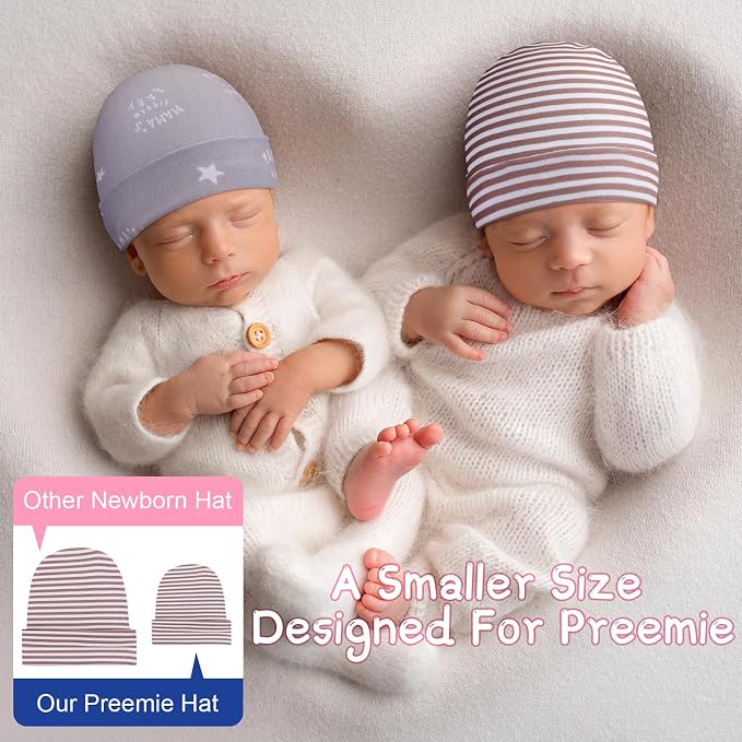 Newcotte 6 Preemie Hats - Image 4