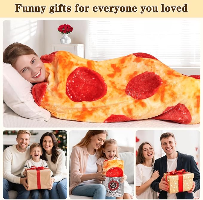 mermaker Pepperoni Pizzas Blanket 60 inches - Image 3