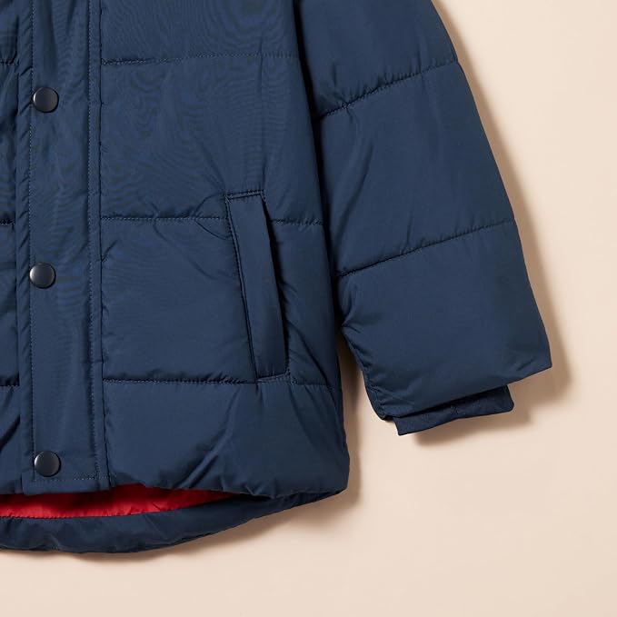 Amazon Essentials Babies, and Boys' Heavyweight Hooded Puffer Jacket - Image 4