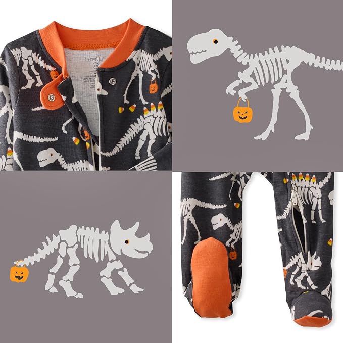 Butterblu Scout Sleep & Play 100% Organic Cotton Footed Zip Front PJs | GOTS - Image 7