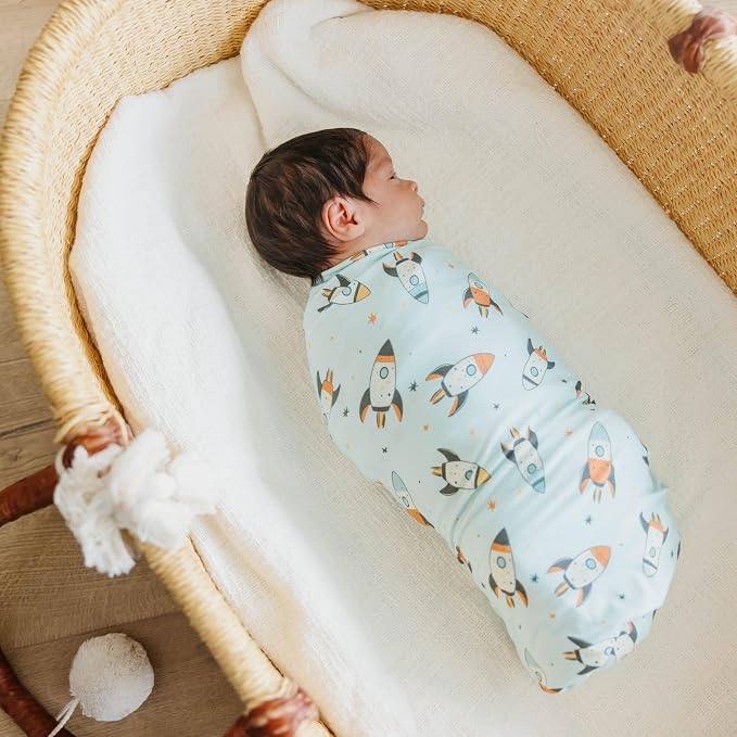 Copper Pearl Swaddle Blankets for Newborns | Soft Stretchy Receiving Blankets - Image 6