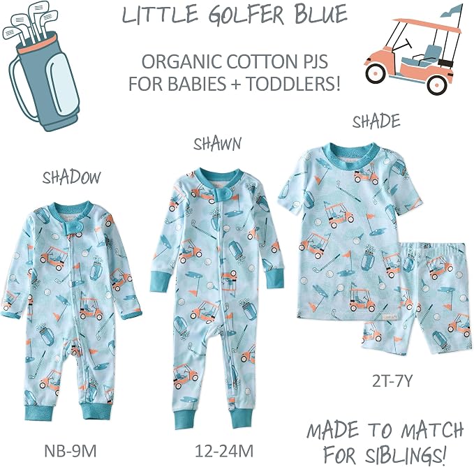 Butterblu Shadow Sleep & Play 100% Cotton Footless Two Way Zip Front PJs - Image 7