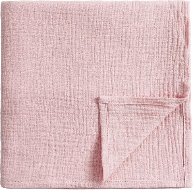 Meracorallo Muslin Swaddle Blanket, 100% Cotton Receiving Blanket by Meracorallo