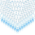 Chengu 100 Pcs Baby Shower Pacifiers Necklace, Acrylic Pacifiers Necklace Charm for Gender Reveal Party Decorations(Blue)