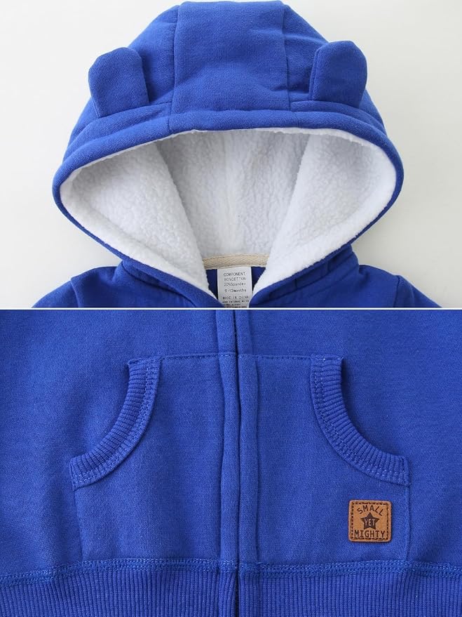 Baby Boy Girl Clothes Zip-Up Hoodies - Image 4
