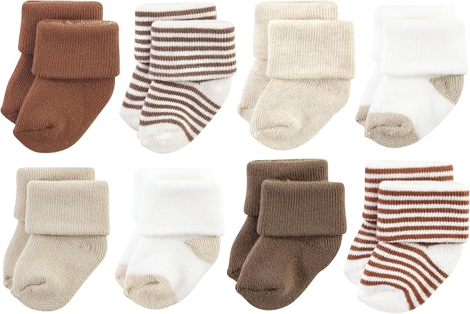 Hudson Baby Baby 8-pack Cotton Rich Newborn and Terry Socks by HudsonBaby