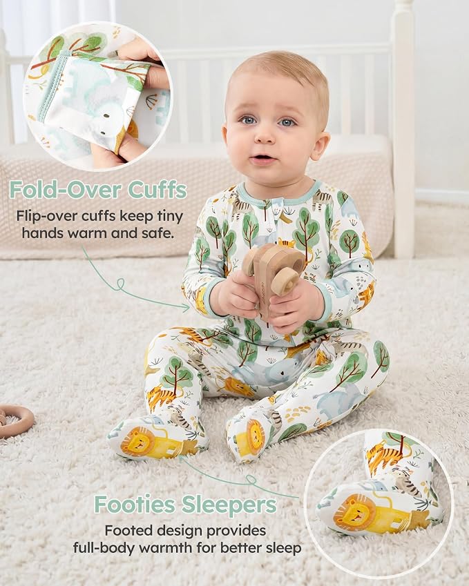 Baby Sleepers 100% Organic Cotton Pajamas - Image 5