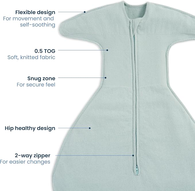 HALO Sleepsack SwaddleStretch, Arms Up or Extended Arms, Newborn Baby Swaddle - Image 3