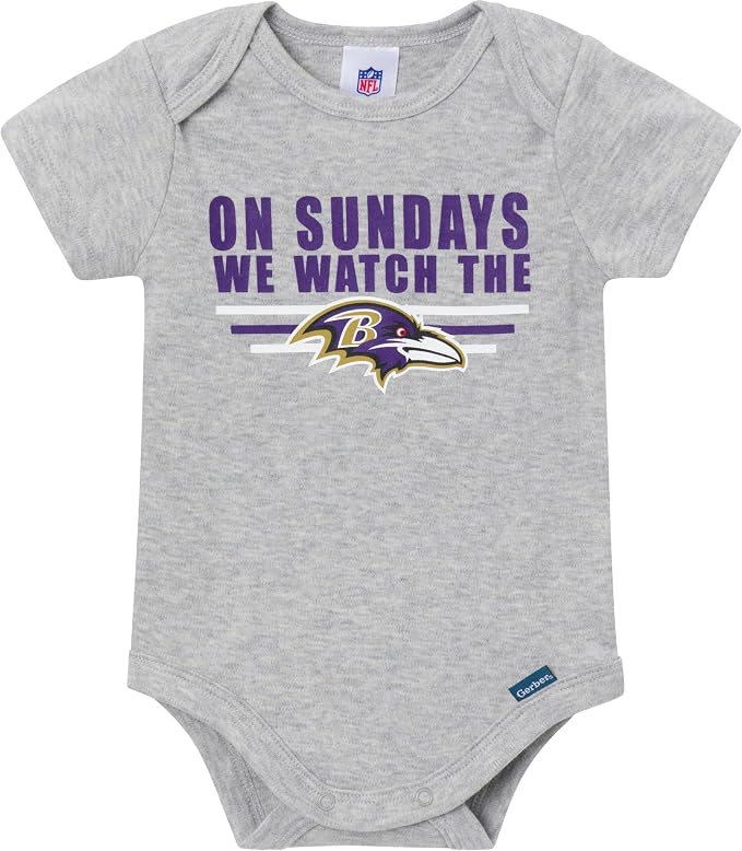 Gerber NFL Baby Boys 3-Pack Onesie Bodysuit - Image 4