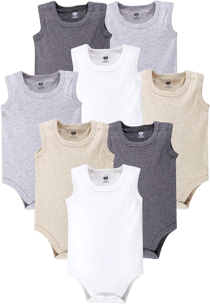 Hudson Baby Unisex Baby Cotton Sleeveless Bodysuits by HudsonBaby