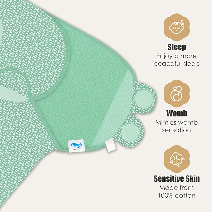 SWEET DOLPHIN 3-Pack Baby Swaddle Sleep Sacks - Image 5