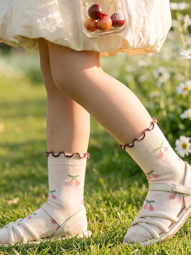 Baby Toddler Girls Socks Grip Ruffle Non Slip Kids Cotton 12 Pack Socks | - Image 2