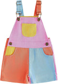Fernvia Toddler Kids Baby Girl Boy Contrast Color Overalls Shorts Clothes by Fernvia