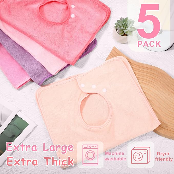 Hercicy Full Coverage Pullover Toddler Baby Bibs | Terry Cloth Bibs - Image 7