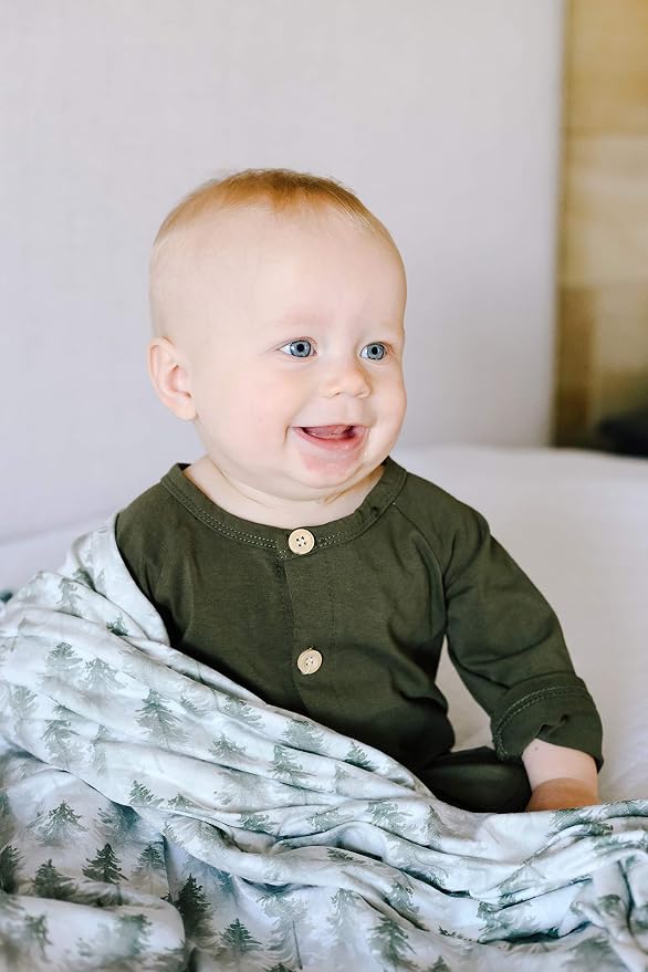 Copper Pearl Swaddle Blankets for Newborns | Soft Stretchy Receiving Blankets - Image 9