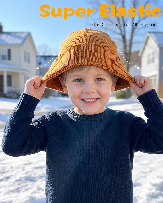 Baby Beanie Toddler Infant Winter Hats kids Warm Knit Caps - Image 5
