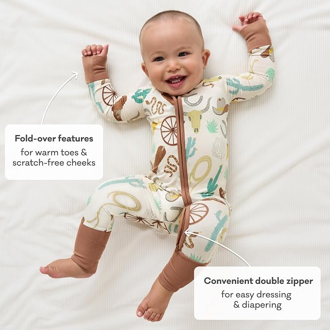 Little Sleepies Pajamas for Baby Boys & Girls, Viscose from Bamboo Baby Pajamas - Image 5