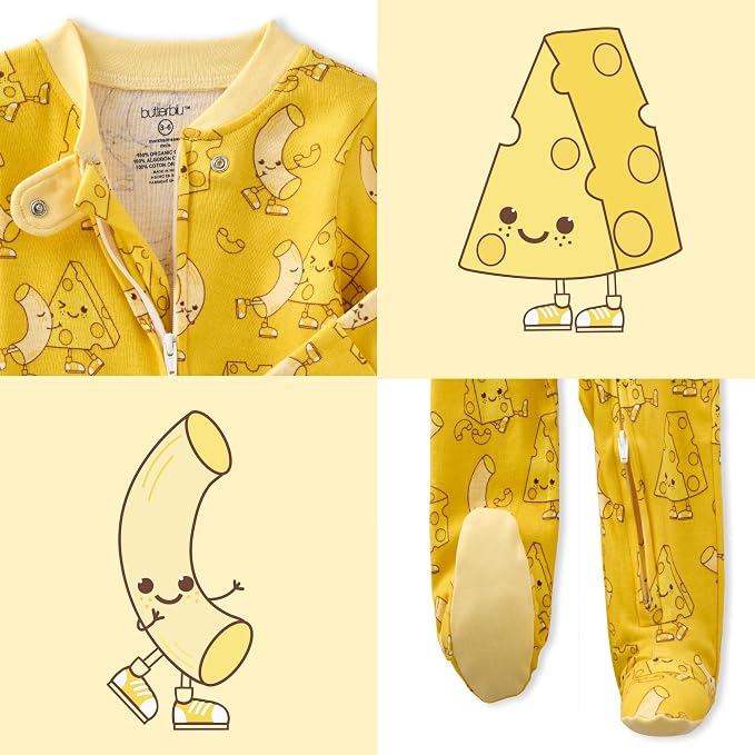 Butterblu Scout Sleep & Play 100% Organic Cotton Footed Zip Front PJs | GOTS - Image 7