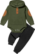 Fommy Baby Boy Clothes Colorblocked Long Sleeve Hoodie + Long Pants 2PCS Fall by Fommy