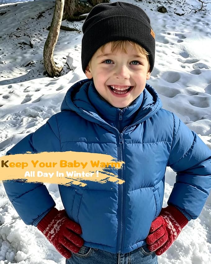 Baby Beanie Toddler Infant Winter Hats kids Warm Knit Caps - Image 3