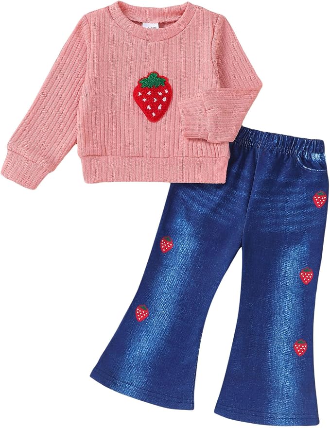 Renotemy Toddler Baby Girl Clothes Fall Winter Outfits Gifts 12Months-5T by Renotemy
