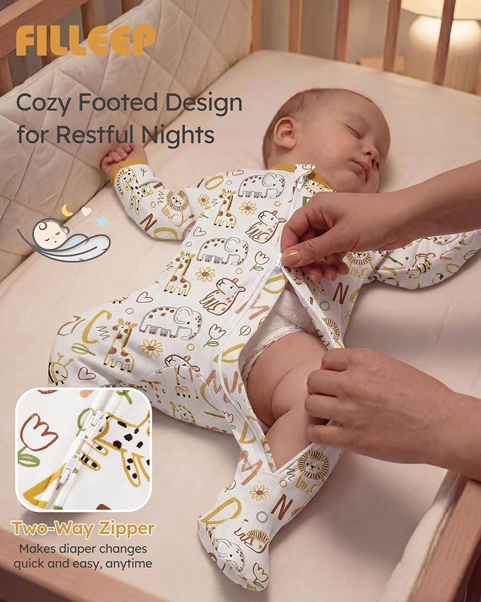 Baby Sleepers 100% Organic Cotton Pajamas - Image 4