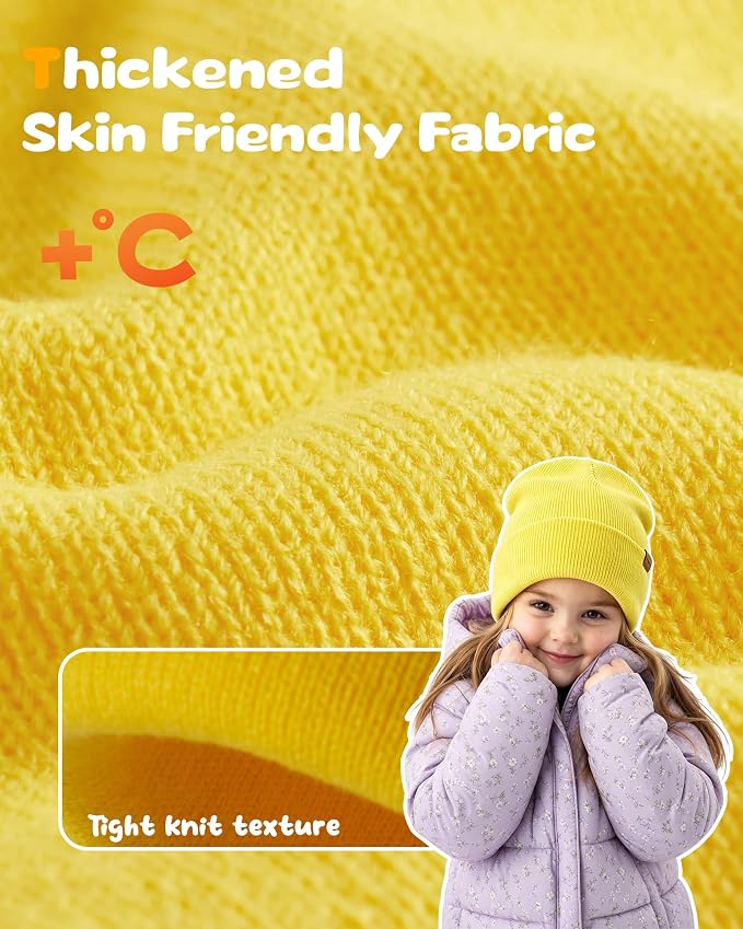 Baby Beanie Toddler Infant Winter Hats kids Warm Knit Caps - Image 2