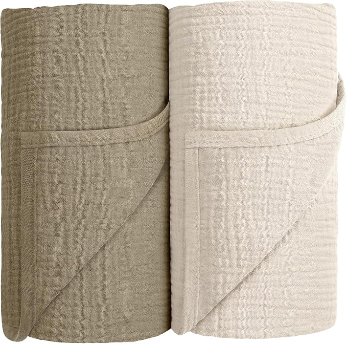 Susurration Muslin Receiving Blanket, 100% Cotton Swaddle Blankets by Susurration