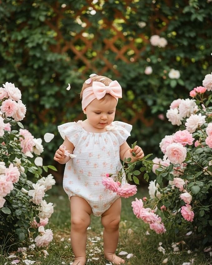 Renotemy Newborn Baby Girl Clothes Coming Home Summer Outfits Preemie-18M | - Image 2