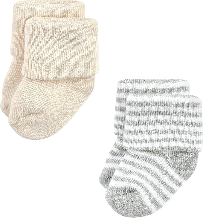 Hudson Baby Baby 8-pack Cotton Rich Newborn and Terry Socks - Image 5