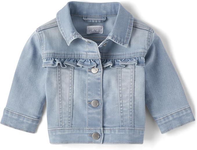 The Children's Place baby girls Ruffle Denim Jacket by TheChildrensPlace