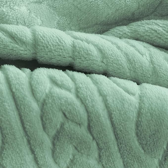 BORITAR 3D Fleece Baby Blanket for Boys 30 x 40 Inch Sage Green - Image 3