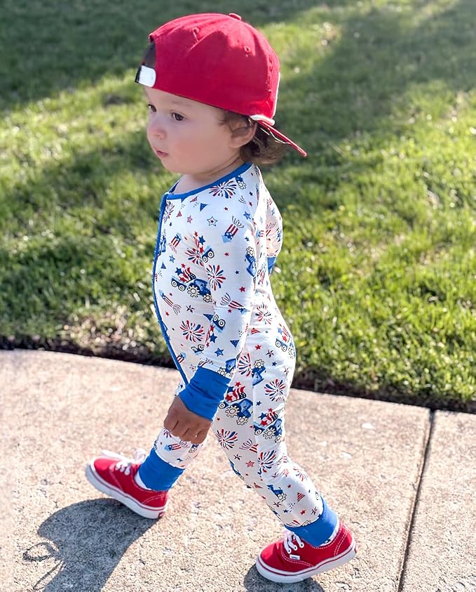 babee Reshinee Bamboo Viscose Baby Footie Pajama, Zipper Sleeper Boys Girls | - Image 5