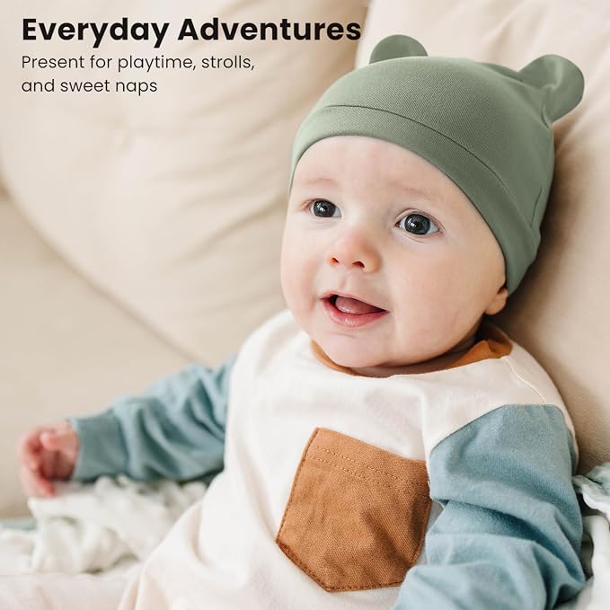 Konssy 6-Pack Baby Newborn Hats - Image 3