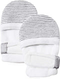 Baby Newborn No Scratch Mittens Stay On, 100% Cotton Adjustable 0-12M | Soft by HAPIU