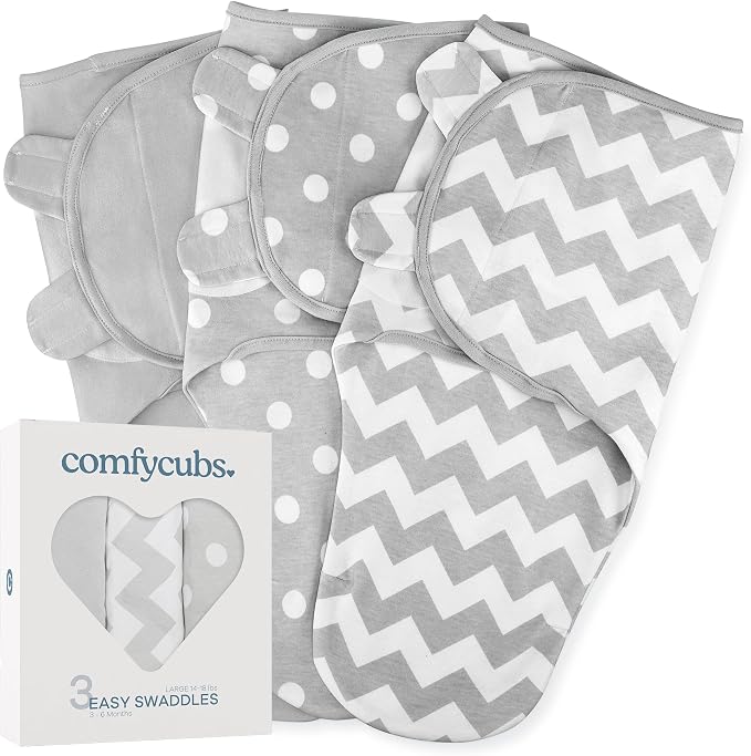Comfy Cubs Easy Swaddle Blanket, 3 Pk Large by ComfyCubs