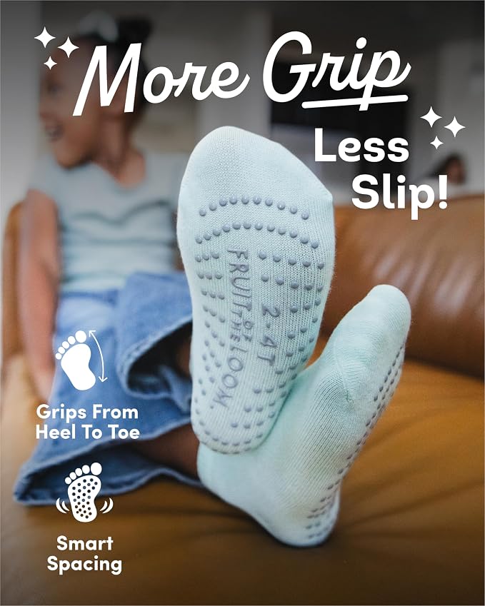 Fruit of the Loom Cotton Grip Socks - Image 2