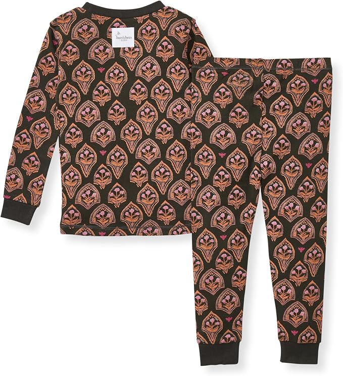 Burt's Bees Baby Girls Organic Cotton Pajamas, Toddler PJ Set, 2-PC | Soft - Image 2