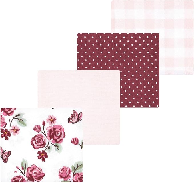 Luvable Friends Little Treasure Flannel Receiving Blankets 4pk by Luvable+Friends
