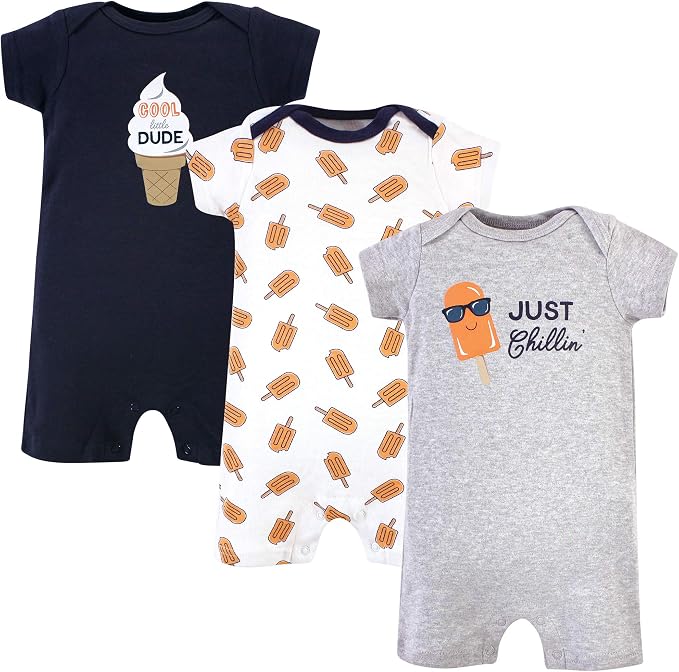 Hudson Baby Unisex Cotton Rompers by HudsonBaby