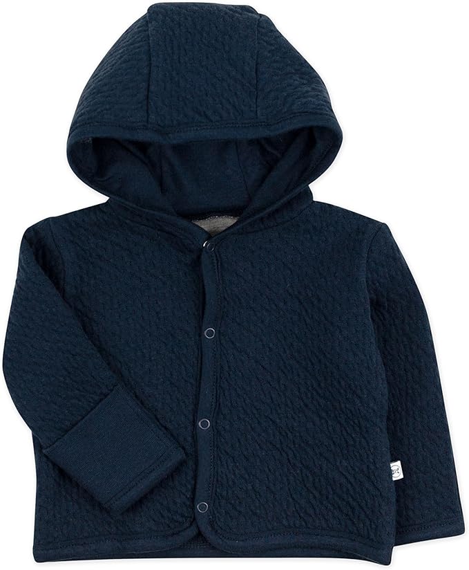 HonestBaby Matelasse Snap-Front Hooded Jacket Organic Cotton by HonestBaby