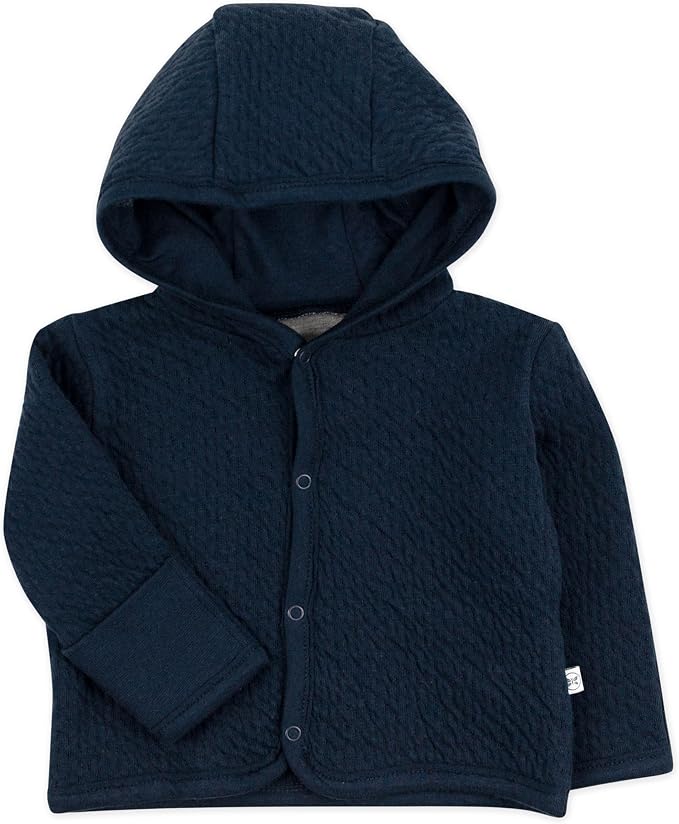 HonestBaby Matelasse Snap-Front Hooded Jacket Organic Cotton by HonestBaby